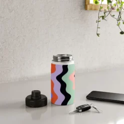 MariaMariaCreative Waves Stripe Multi Water Bottle - Society6 -Luxury Bath Up Store GUEST 013609af 079c 4202 a452 66a6b11420b2
