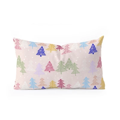 Showmemars Xmas Forrest Pattern Oblong Throw Pillow - Society6 4 Showmemars Xmas Forrest Pattern Oblong Throw Pillow - Society6 - Image 2