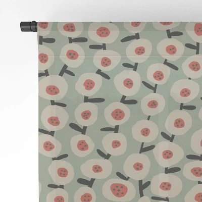 Alisa Galitsyna Dots And Flowers Single Panel Sheer Window Curtain - Society6 5 Alisa Galitsyna Dots And Flowers Single Panel Sheer Window Curtain - Society6 - Image 3