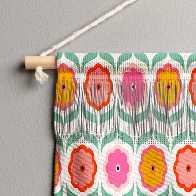 Showmemars Bright Retro Geometric Pattern Small Fiber Wall Hanging - Society6 4 Showmemars Bright Retro Geometric Pattern Small Fiber Wall Hanging - Society6 - Image 2