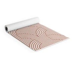 Marta Barragan Camarasa Terracotta Retro Lines (6mm) 70" X 24" Yoga Mat - Society6