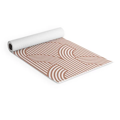 Marta Barragan Camarasa Terracotta Retro Lines (6mm) 70" X 24" Yoga Mat - Society6 3 Marta Barragan Camarasa Terracotta Retro Lines (6mm) 70" X 24" Yoga Mat - Society6