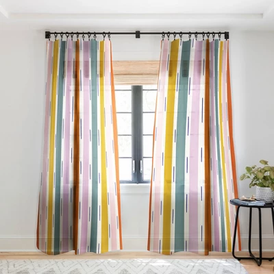 Lane And Lucia Rainbow Stripes And Dashes Single Panel Sheer Window Curtain - Society6 8 Lane And Lucia Rainbow Stripes And Dashes Single Panel Sheer Window Curtain - Society6 - Image 6