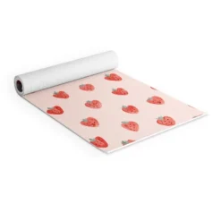 Emanuela Carratoni Strawberries On Pink (6mm) 70" X 24" Yoga Mat - Society6