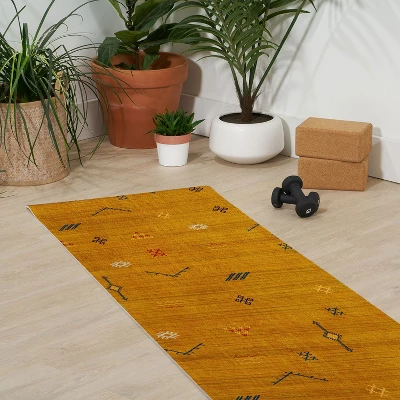 Becky Bailey Cactus Silk In Gold (6mm) 70" X 24" Yoga Mat - Society6 4 Becky Bailey Cactus Silk In Gold (6mm) 70" X 24" Yoga Mat - Society6 - Image 2