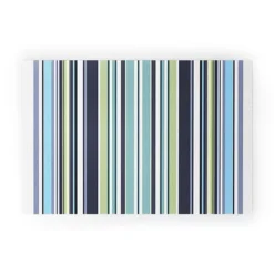 Sheila Wenzel-Ganny Lavender Mint Blue Stripes Looped Vinyl Welcome Mat - Society6 -Luxury Bath Up Store GUEST 42f770d2 678a 425a 81ee 84f1b022cf59