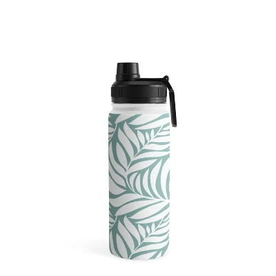 Heather Dutton Flowing Leaves Seafoam Water Bottle - Society6 5 Heather Dutton Flowing Leaves Seafoam Water Bottle - Society6 - Image 4