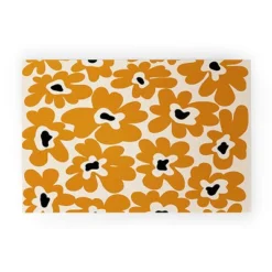 Miho Spring Summer Garden Looped Vinyl Welcome Mat - Society6 -Luxury Bath Up Store GUEST 47c4981b 04c3 44ee 9e27 bf4023b7e2ec