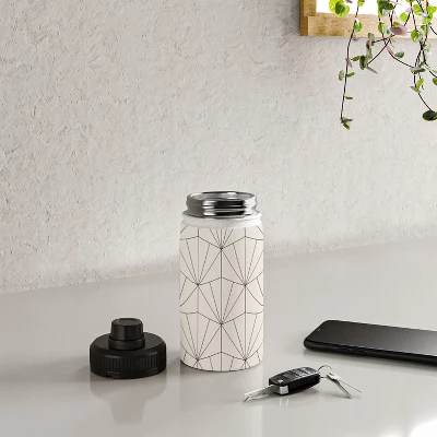 Colour Poems Gisela Geometric Line Pattern I Water Bottle - Society6 5 Colour Poems Gisela Geometric Line Pattern I Water Bottle - Society6 - Image 3