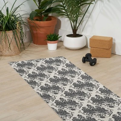 Avenie Luxury Damask Neutral (6mm) 70" X 24" Yoga Mat - Society6 4 Avenie Luxury Damask Neutral (6mm) 70" X 24" Yoga Mat - Society6 - Image 2