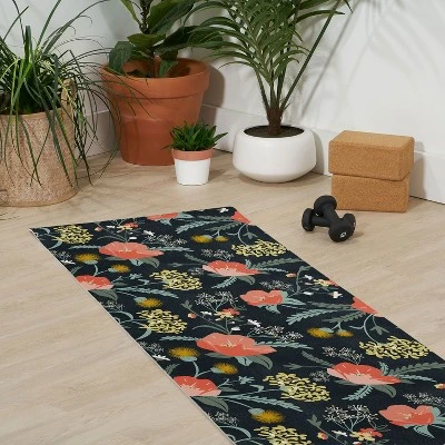 Heather Dutton Poppy Meadow Midnight (6mm) 70" X 24" Yoga Mat - Society6 4 Heather Dutton Poppy Meadow Midnight (6mm) 70" X 24" Yoga Mat - Society6 - Image 2
