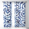 Dan Hobday Art Blue Minimal Single Panel Sheer Window Curtain - Society6 -Luxury Bath Up Store GUEST 563801da 6930 4407 96ff 83b7576c4d40
