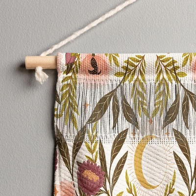 Avenie Countryside Garden Moth Fiber Wall Hanging - Society6 4 Avenie Countryside Garden Moth Fiber Wall Hanging - Society6 - Image 2