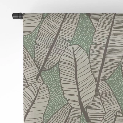 Alisa Galitsyna Tropical Banana Leaves Pattern Single Panel Sheer Window Curtain - Society 6 5 Alisa Galitsyna Tropical Banana Leaves Pattern Single Panel Sheer Window Curtain - Society 6 - Image 3