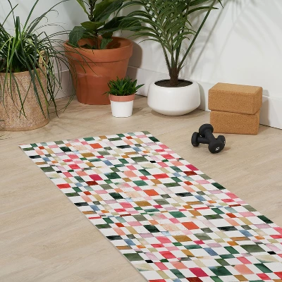 Ninola Design Watercolor Checker Yuletide (6mm) 70" X 24" Yoga Mat - Society6 4 Ninola Design Watercolor Checker Yuletide (6mm) 70" X 24" Yoga Mat - Society6 - Image 2