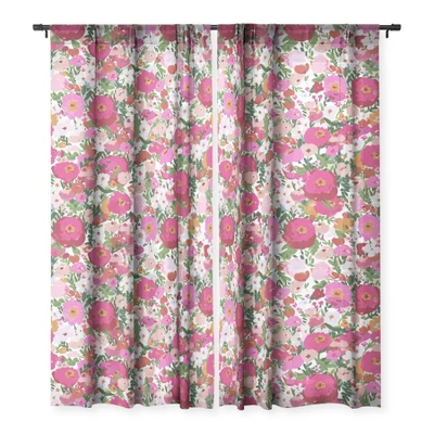 Alison Janssen Never Too Many Flowers Single Panel Sheer Window Curtain - Society6 4 Alison Janssen Never Too Many Flowers Single Panel Sheer Window Curtain - Society6 - Image 2
