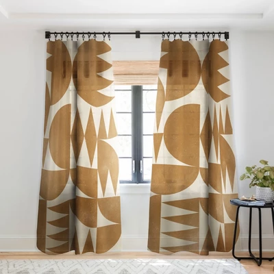 Alisa Galitsyna Woodblock Pattern Single Panel Sheer Window Curtain - Society 6 7 Alisa Galitsyna Woodblock Pattern Single Panel Sheer Window Curtain - Society 6 - Image 6