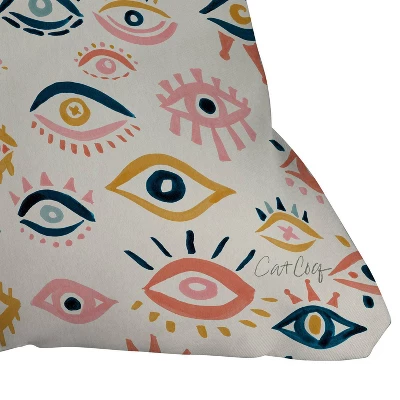 16"x16" Cat Coquillette Mystic Eyes Throw Pillow Blue - Society6 4 16"x16" Cat Coquillette Mystic Eyes Throw Pillow Blue - Society6 - Image 2