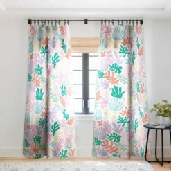 Avenie Matisse Inspired Shapes Pastel Single Panel Sheer Window Curtain - Society6 -Luxury Bath Up Store GUEST 64262c05 8bcc 49ff 9d0b 96b2024e498f