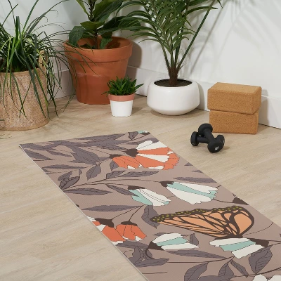 BlueLela Monarch Garden (6mm) 70" X 24" Yoga Mat - Society6 4 BlueLela Monarch Garden (6mm) 70" X 24" Yoga Mat - Society6 - Image 2