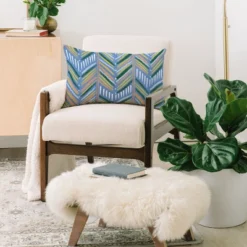 MSRYSTUDIO My Surf House Ocean Oblong Throw Pillow - Society6