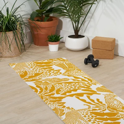 Evamatise Surreal Jungle In Bright Yellow (6mm) 70" X 24" Yoga Mat - Society6 4 Evamatise Surreal Jungle In Bright Yellow (6mm) 70" X 24" Yoga Mat - Society6 - Image 2