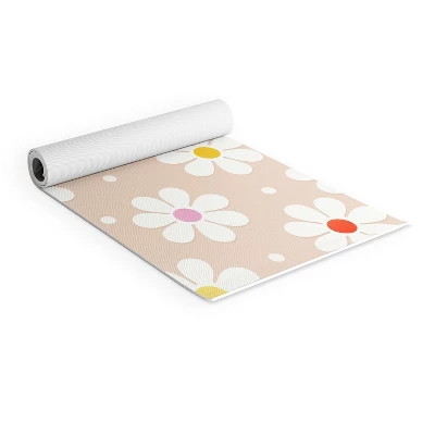 Showmemars Seventies Daisies Pattern (6mm) 24" X 70" Yoga Mat - Society6 3 Showmemars Seventies Daisies Pattern (6mm) 24" X 70" Yoga Mat - Society6