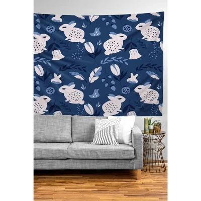 BlueLela Rabbits And Flowers Tapestry - Society6 3 BlueLela Rabbits And Flowers Tapestry - Society6