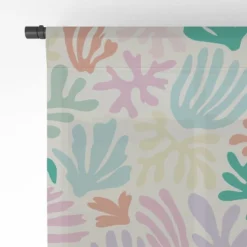 Avenie Matisse Inspired Shapes Pastel Single Panel Sheer Window Curtain - Society6 -Luxury Bath Up Store GUEST 7c2962d0 0e37 45cd a809 c07df7222bbb