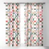 Ninola Design Watercolor Checker Yuletide Single Panel Sheer Window Curtain - Society6 -Luxury Bath Up Store GUEST 84d6584b 2122 4a8b aee4 147823e022ef
