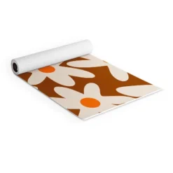 Luxury Bath Up Store 17 Kierkegaard Design Studio Daisy Time Retro Floral Pattern (6mm) 70" X 24" Yoga Mat - Society6