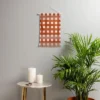 Alisa Galityna Gingham Cloth Red Checks Small Portrait 11" X 15 1/2" Fiber Wall Hanging - Society6