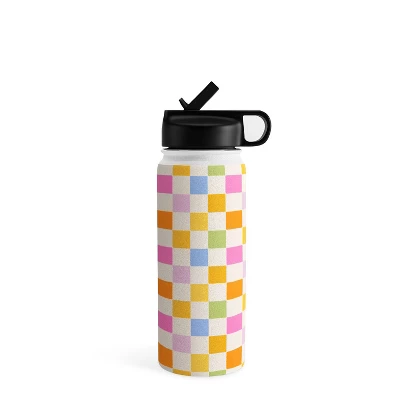Iveta Abolina Eclectic Checker Check Cream Water Bottle - Society6 7 Iveta Abolina Eclectic Checker Check Cream Water Bottle - Society6 - Image 5