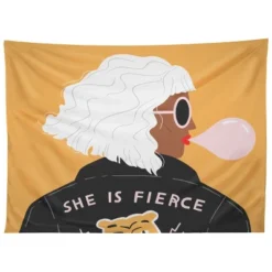 Charly Clements She Is Fierce Tapestry - Society6 -Luxury Bath Up Store GUEST 950ffcf6 e2ce 4051 99cb 9a5d4288ce1d