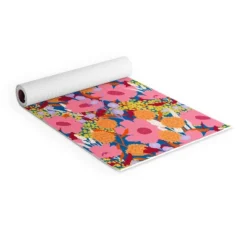 Sewzinski Pink Wildflowers (6mm) 70" X 24" Yoga Mat - Society6