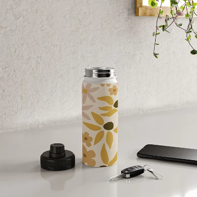 Urban Wild Studio Black Coffee Morning Tan Water Bottle - Society6 5 Urban Wild Studio Black Coffee Morning Tan Water Bottle - Society6 - Image 3