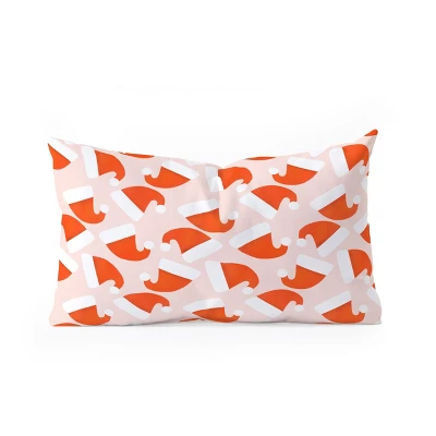 Showmemars Santa Hat Pattern Oblong Throw Pillow - Society6 3 Showmemars Santa Hat Pattern Oblong Throw Pillow - Society6 - Image 2