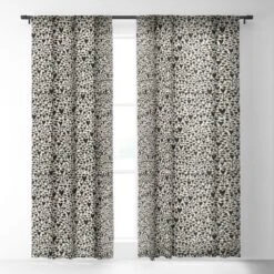 Alisa Galitsyna LOVEly Garden 50" X 108" Single Panel Sheer Window Curtain - Society 6