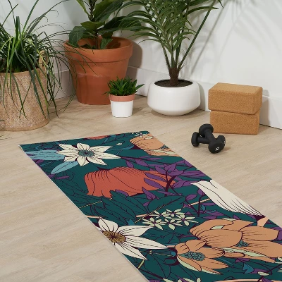 BlueLela Botanical Pattern (6mm) 70" X 24" Yoga Mat - Society6 4 BlueLela Botanical Pattern (6mm) 70" X 24" Yoga Mat - Society6 - Image 2