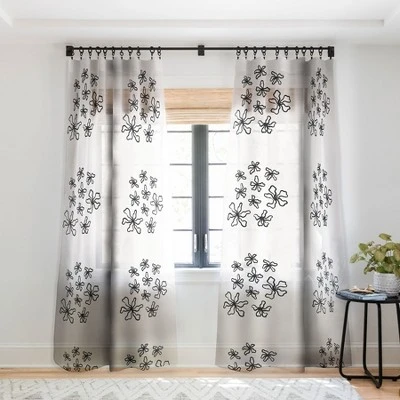 Alisa Galitsyna Dancing Flowers Single Panel Sheer Window Curtain - Society6 8 Alisa Galitsyna Dancing Flowers Single Panel Sheer Window Curtain - Society6 - Image 6