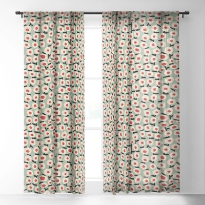 Alisa Galitsyna Dots And Flowers Single Panel Sheer Window Curtain - Society6 3 Alisa Galitsyna Dots And Flowers Single Panel Sheer Window Curtain - Society6