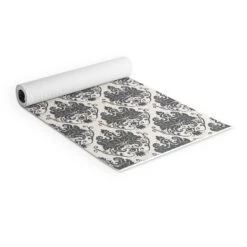 Avenie Luxury Damask Neutral (6mm) 70" X 24" Yoga Mat - Society6
