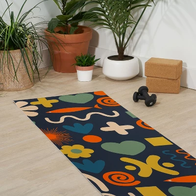 Kierkegaard Design Studio Cute Miscellany Rainbow Floral (6mm) 70" X 24" Yoga Mat - Society6 4 Kierkegaard Design Studio Cute Miscellany Rainbow Floral (6mm) 70" X 24" Yoga Mat - Society6 - Image 2