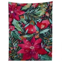 CayenaBlanca Watercolour Christmas Flowers Tapestry - Society6 -Luxury Bath Up Store GUEST c55a9df1 c665 4da1 a930 c38f18fe1ab7
