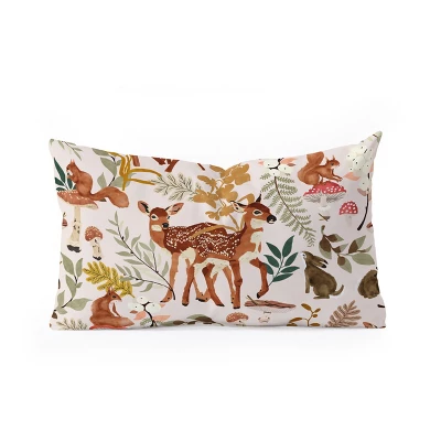 Marta Barragan Camarasa Fawns In The Autumn Forest Oblong Throw Pillow - Society6 4 Marta Barragan Camarasa Fawns In The Autumn Forest Oblong Throw Pillow - Society6 - Image 2