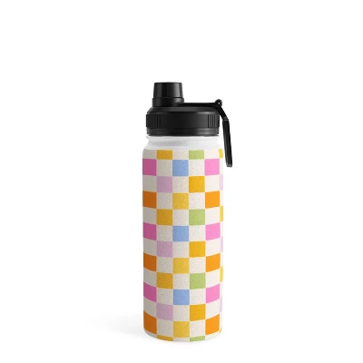 Iveta Abolina Eclectic Checker Check Cream Water Bottle - Society6 6 Iveta Abolina Eclectic Checker Check Cream Water Bottle - Society6 - Image 4