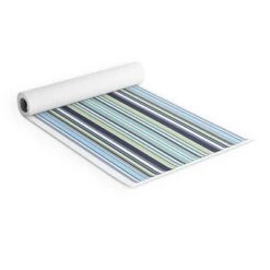 Sheila Wenzel-Ganny Lavender Mint Blue Stripes (6mm) 24" X 70" Yoga Mat - Society6