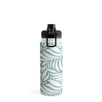 Heather Dutton Flowing Leaves Seafoam Water Bottle - Society6 3 Heather Dutton Flowing Leaves Seafoam Water Bottle - Society6 - Image 2