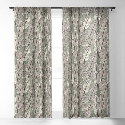 Alisa Galitsyna Tropical Banana Leaves Pattern Single Panel Sheer Window Curtain - Society 6 3 Alisa Galitsyna Tropical Banana Leaves Pattern Single Panel Sheer Window Curtain - Society 6