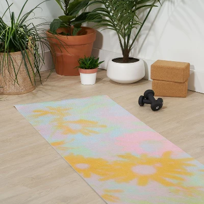 SunshineCanteen Gentle Flowers (6mm) 24" X 70" Yoga Mat - Society6 4 SunshineCanteen Gentle Flowers (6mm) 24" X 70" Yoga Mat - Society6 - Image 2
